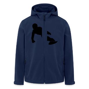Snowboarding - Recycelte Männer Softshell-Jacke von Stanley/Stella - Navy - Vorne - AI Model Male 185 light (185cm)