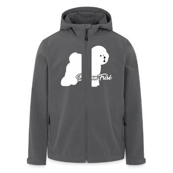 Bichon Frise - Veste softshell homme en polyester recyclé Stanley/Stella - charbon - Devant - AI Model Male 185 light (185cm)