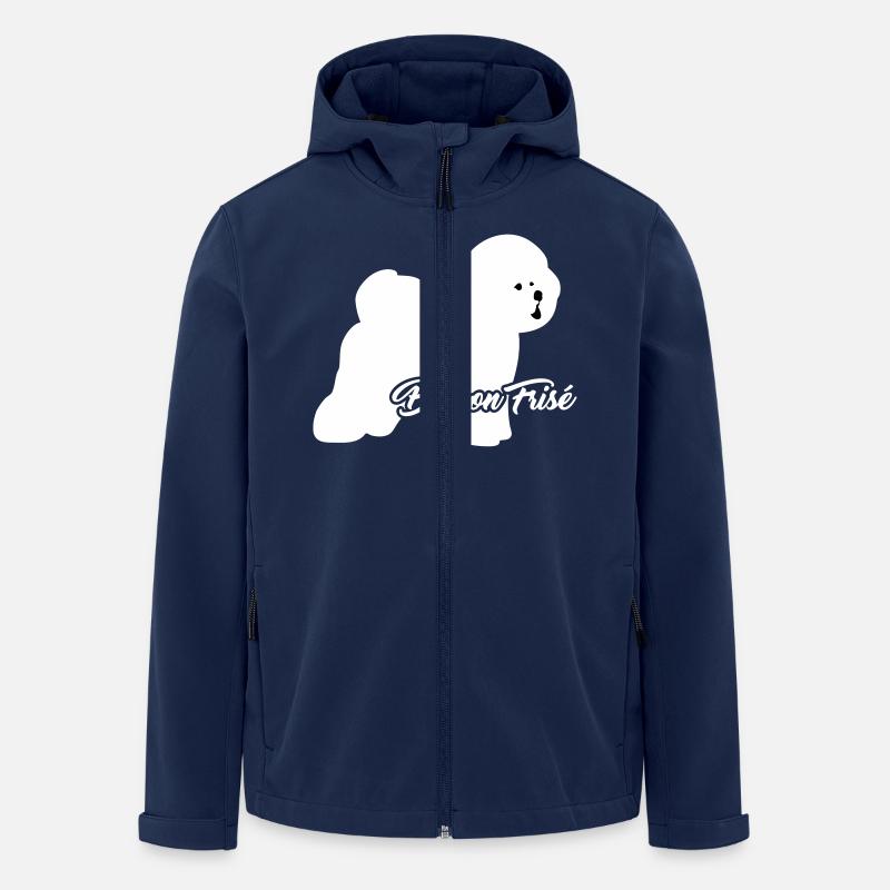 Bichon Frise - Men’s Recycled Softshell Jacket by Stanley/Stella - navy