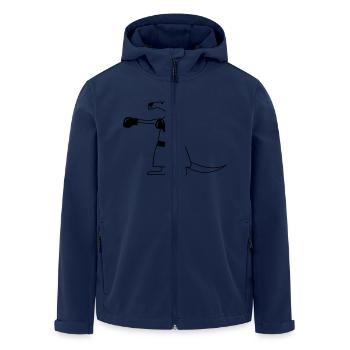 Kangaroo - Recycelte Männer Softshell-Jacke von Stanley/Stella - Navy - Vorne - AI Model Male 185 light (185cm)