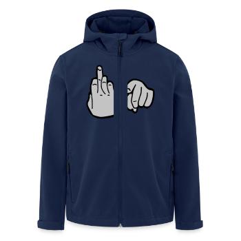 Fuck You - Veste softshell homme en polyester recyclé Stanley/Stella - marine - Devant - AI Model Male 185 light (185cm)