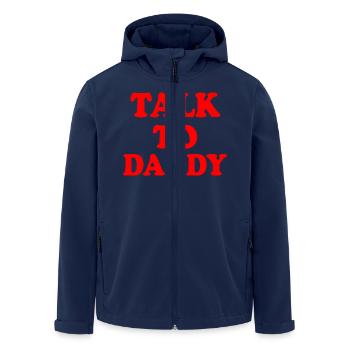 Talk to daddy - Men’s Recycled Softshell Jacket by Stanley/Stella - navy - Front - AI Model Male 185 light (185cm)