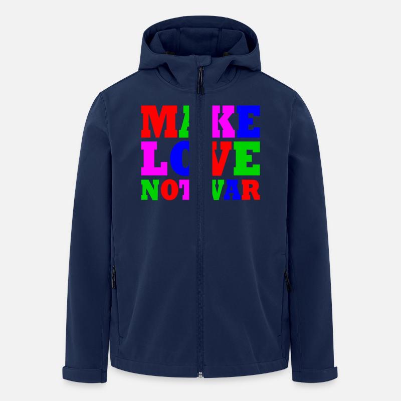 Make love not war - Men’s Recycled Softshell Jacket by Stanley/Stella - navy