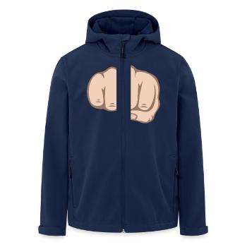 Fist - Men’s Recycled Softshell Jacket by Stanley/Stella - navy - Front - AI Model Male 185 light (185cm)