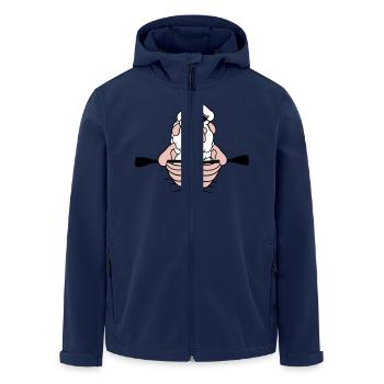 Sheep Captain Paddles Rowing Buccaneer Rowing Boat - Men’s Recycled Softshell Jacket by Stanley/Stella - navy - Front - AI Model Male 185 light (185cm)