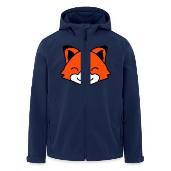 Renard Renard roux Animal sauvage Intelligent Habitants de la forêt - Veste softshell homme en polyester recyclé Stanley/Stella - marine - Devant - AI Model Male 185 light (185cm)