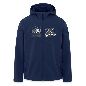 QuadriX (QX) - Veste softshell homme en polyester recyclé Stanley/Stella - marine - Devant - AI Model Male 185 light (185cm)