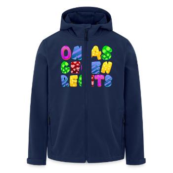 AfD stoppen gegen rechts Demokratie Vielfalt links - Recycelte Männer Softshell-Jacke von Stanley/Stella - Navy - Vorne - AI Model Male 185 light (185cm)