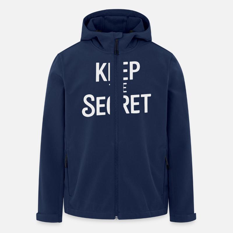 KEEP THE SECRET - Men’s Recycled Softshell Jacket by Stanley/Stella - navy