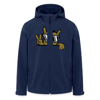 Cool Owl Peace Signe Victory Lunettes de soleil - Veste softshell homme en polyester recyclé Stanley/Stella - marine - Devant - AI Model Male 185 light (185cm)