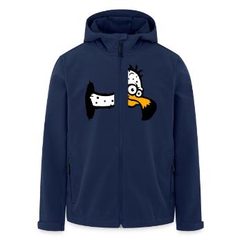 Geier Aasfresser Vogel lustig Geiern Aasgeier Spaß - Recycelte Männer Softshell-Jacke von Stanley/Stella - Navy - Vorne - AI Model Male 185 light (185cm)