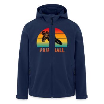 Paintball, Cool Design For Paintball Lovers - Men’s Recycled Softshell Jacket by Stanley/Stella - navy - Front - AI Model Male 185 light (185cm)