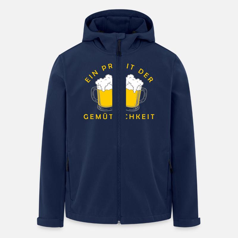 Bier - Ein Prosit der Gemütlichkeit - Men’s Recycled Softshell Jacket by Stanley/Stella - navy