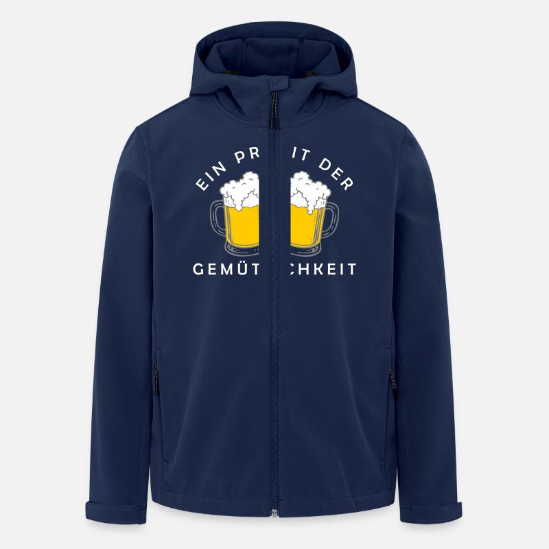 Bier - Ein Prosit der Gemütlichkeit - Men’s Recycled Softshell Jacket by Stanley/Stella - navy