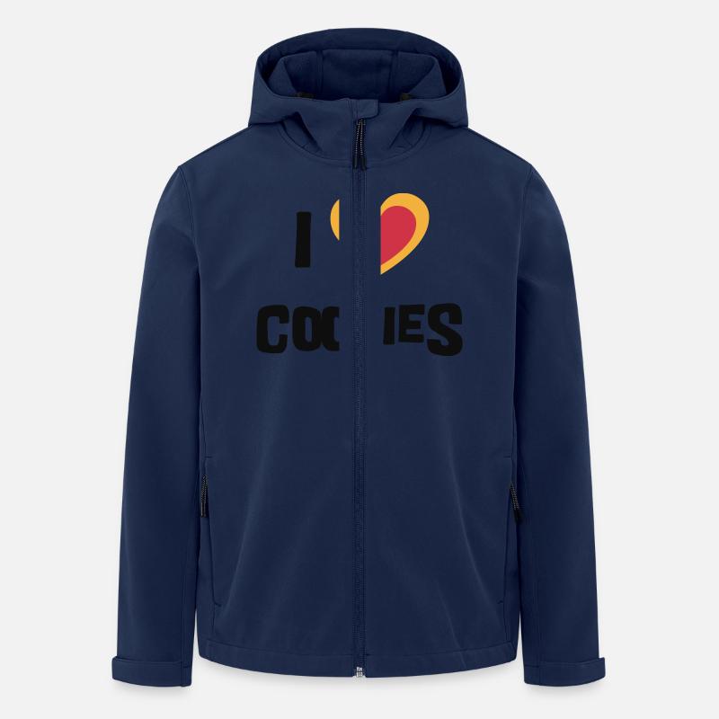 Ich liebe kekse - Recycelte Männer Softshell-Jacke von Stanley/Stella - Navy