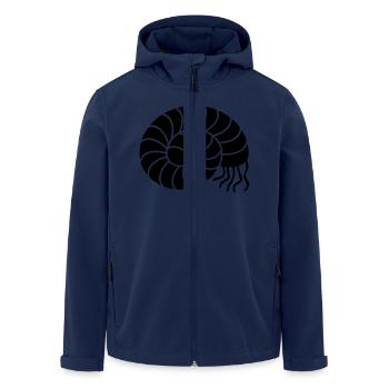 Cephalopoda (1c) - Recycelte Männer Softshell-Jacke von Stanley/Stella - Navy - Vorne - AI Model Male 185 light (185cm)