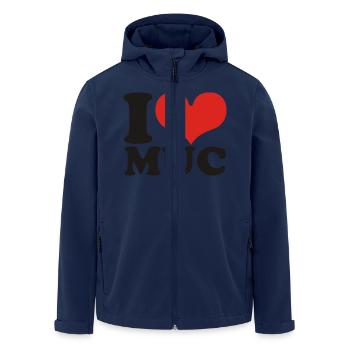 Munich - Veste softshell homme en polyester recyclé Stanley/Stella - marine - Devant - AI Model Male 185 light (185cm)