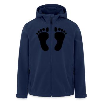 Baby Inside foot - Men’s Recycled Softshell Jacket by Stanley/Stella - navy - Front - AI Model Male 185 light (185cm)