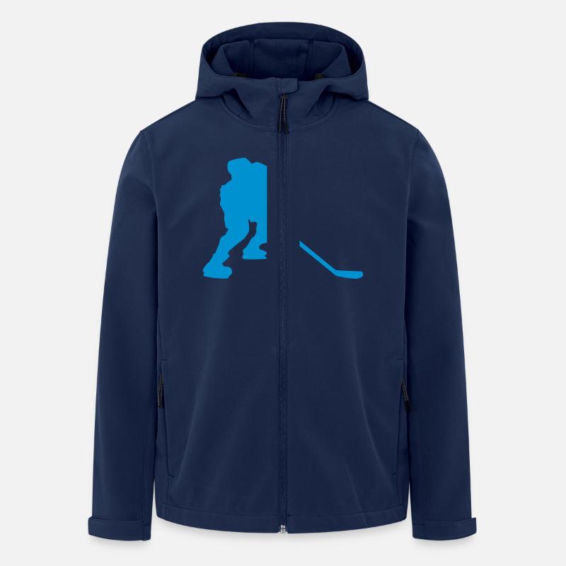 Eishockey - Recycelte Männer Softshell-Jacke von Stanley/Stella - Navy