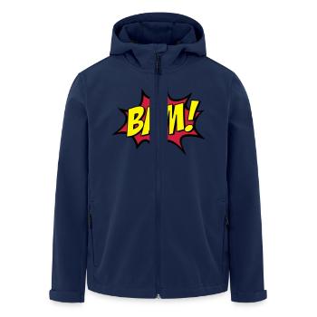 BAM ! - Veste softshell homme en polyester recyclé Stanley/Stella - marine - Devant - AI Model Male 185 light (185cm)