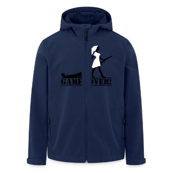 the hunt is over JGA Game over die Jagd ist vorbei - Recycelte Männer Softshell-Jacke von Stanley/Stella - Navy - Vorne - AI Model Male 185 light (185cm)