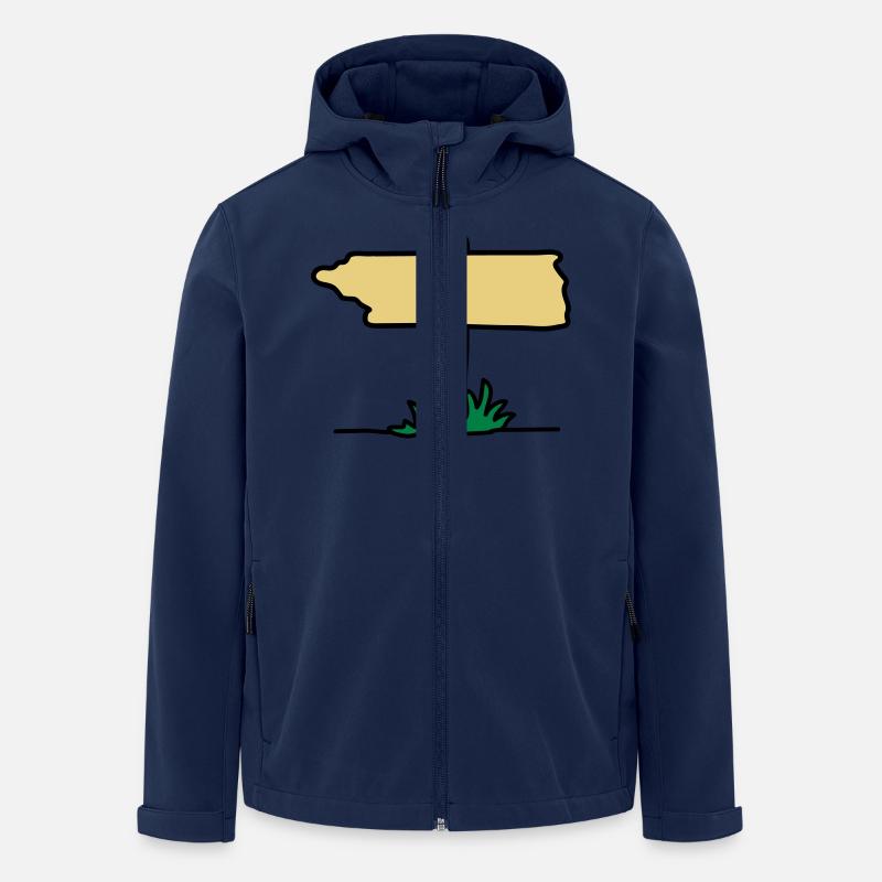 schild_3c - Men’s Recycled Softshell Jacket by Stanley/Stella - navy