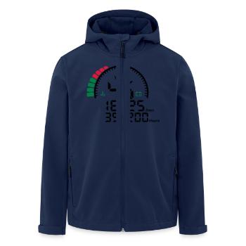 years 45 years anniversary meter - Men’s Recycled Softshell Jacket by Stanley/Stella - navy - Front - AI Model Male 185 light (185cm)