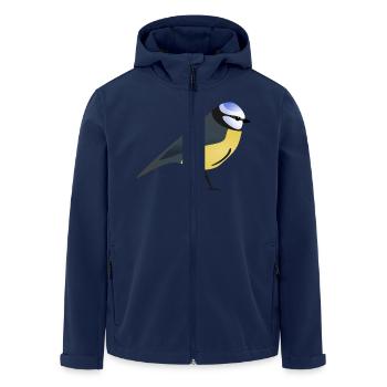Blaumeise - Recycelte Männer Softshell-Jacke von Stanley/Stella - Navy - Vorne - AI Model Male 185 light (185cm)
