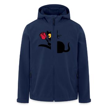 Georgie avec la tulipe - Veste softshell homme en polyester recyclé Stanley/Stella - marine - Devant - AI Model Male 185 light (185cm)