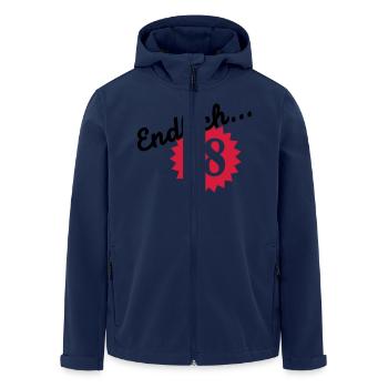 18 Geburtstag - Recycelte Männer Softshell-Jacke von Stanley/Stella - Navy - Vorne - AI Model Male 185 light (185cm)