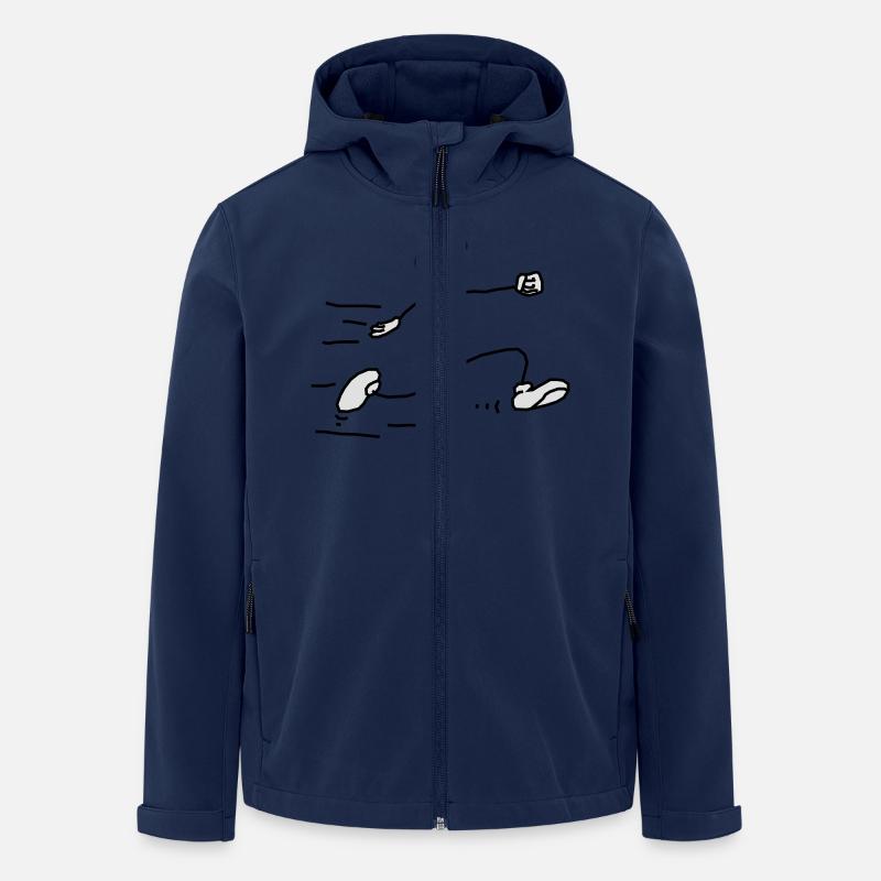 comic_laeufer - Recycelte Männer Softshell-Jacke von Stanley/Stella - Navy