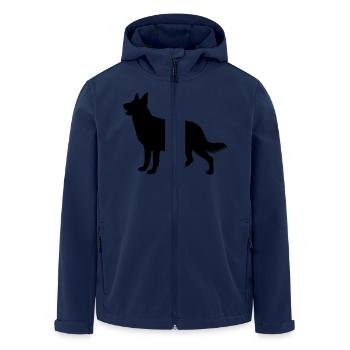 Hund, Dog, Chien, Perro, Cane, Hond - Recycelte Männer Softshell-Jacke von Stanley/Stella - Navy - Vorne - AI Model Male 185 light (185cm)