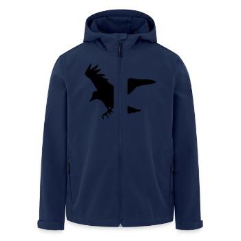 Rabe - Recycelte Männer Softshell-Jacke von Stanley/Stella - Navy - Vorne - AI Model Male 185 light (185cm)
