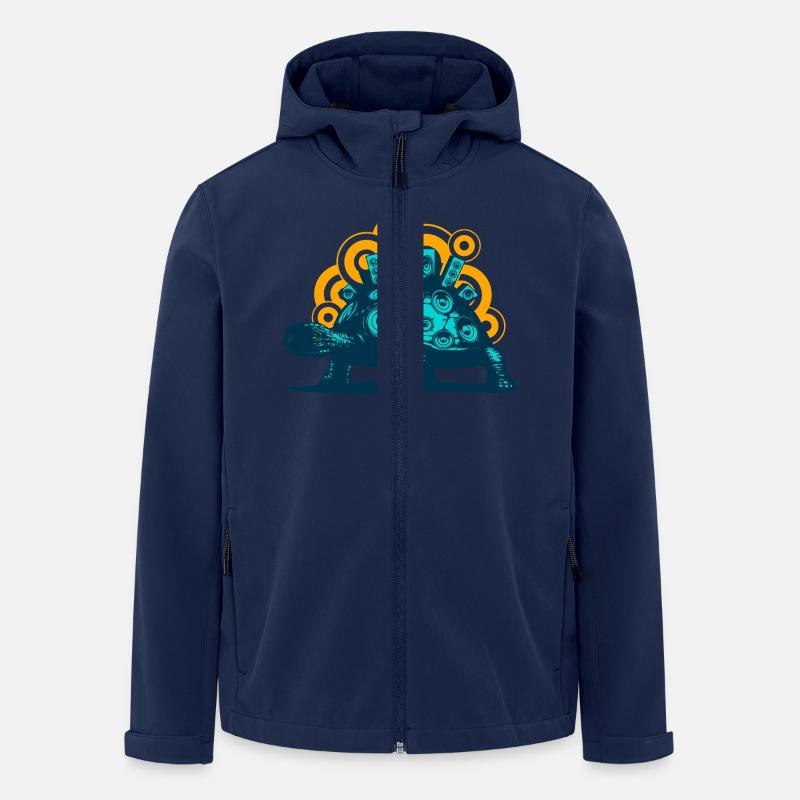 Mobile Sound System (o. text) - Recycelte Männer Softshell-Jacke von Stanley/Stella - Navy