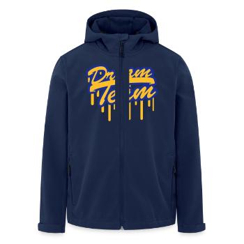 Stamp Graffiti Logo Design Dream Team Freunde Few - Men’s Recycled Softshell Jacket by Stanley/Stella - navy - Front - AI Model Male 185 light (185cm)