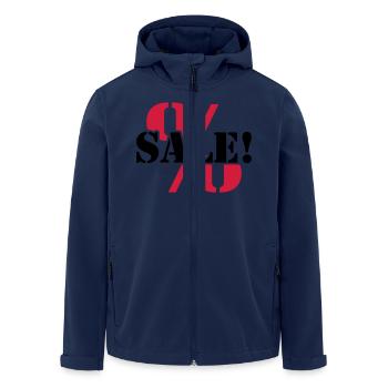 For sale sale reduced percentages - Men’s Recycled Softshell Jacket by Stanley/Stella - navy - Front - AI Model Male 185 light (185cm)