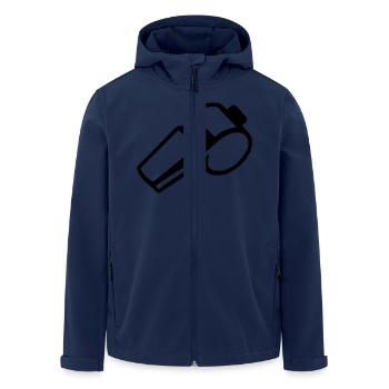 Thunderer whistle - Men’s Recycled Softshell Jacket by Stanley/Stella - navy - Front - AI Model Male 185 light (185cm)