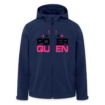 Poker Queen - Recycelte Männer Softshell-Jacke von Stanley/Stella - Navy - Vorne - AI Model Male 185 light (185cm)