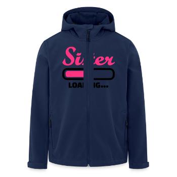 Sister - Men’s Recycled Softshell Jacket by Stanley/Stella - navy - Front - AI Model Male 185 light (185cm)