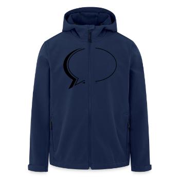 sprechblase oval - Recycelte Männer Softshell-Jacke von Stanley/Stella - Navy - Vorne - AI Model Male 185 light (185cm)