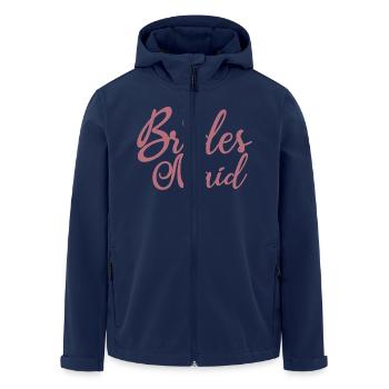 Braut Maid - Braut Bachelorette Party Geschenk - Recycelte Männer Softshell-Jacke von Stanley/Stella - Navy - Vorne - AI Model Male 185 light (185cm)