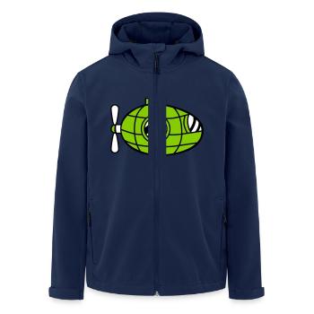 sous-marin Plongée sous-marine Plongée Capitaine de sous-marin - Veste softshell homme en polyester recyclé Stanley/Stella - marine - Devant - AI Model Male 185 light (185cm)
