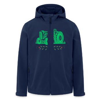 Traktor / Traktor / Traktor - Recycelte Männer Softshell-Jacke von Stanley/Stella - Navy - Vorne - AI Model Male 185 light (185cm)