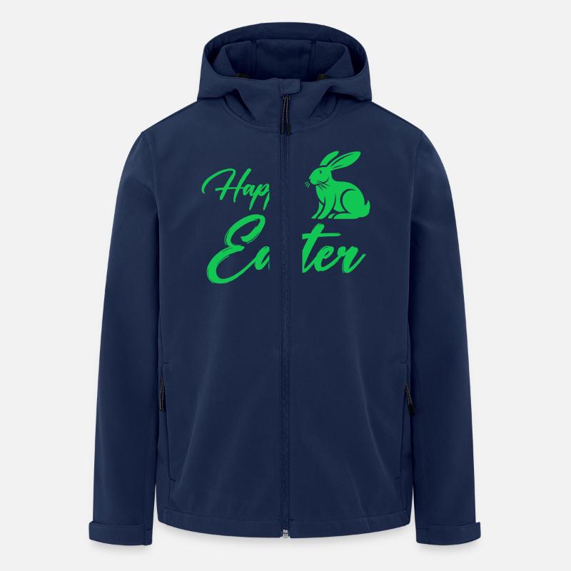 hase happy easter - Recycelte Männer Softshell-Jacke von Stanley/Stella - Navy