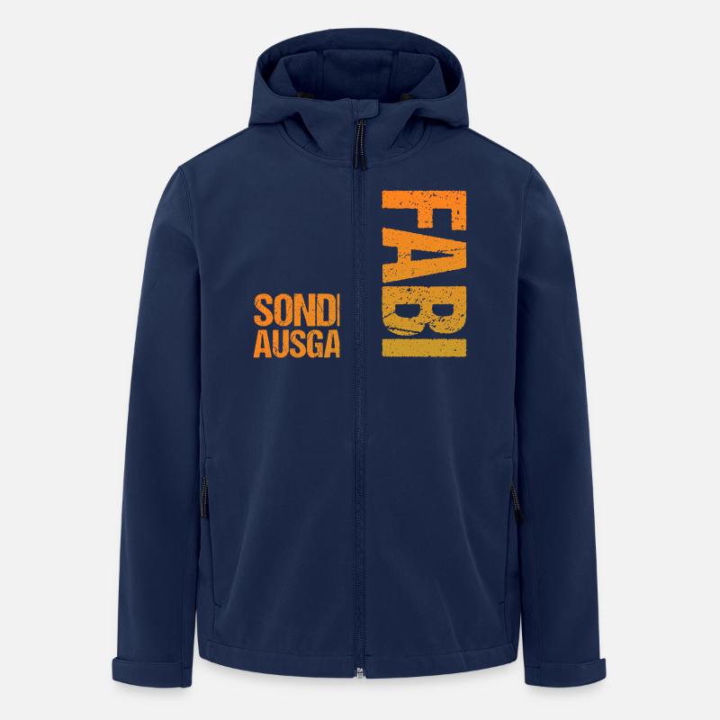 Fabian - Recycelte Männer Softshell-Jacke von Stanley/Stella - Navy