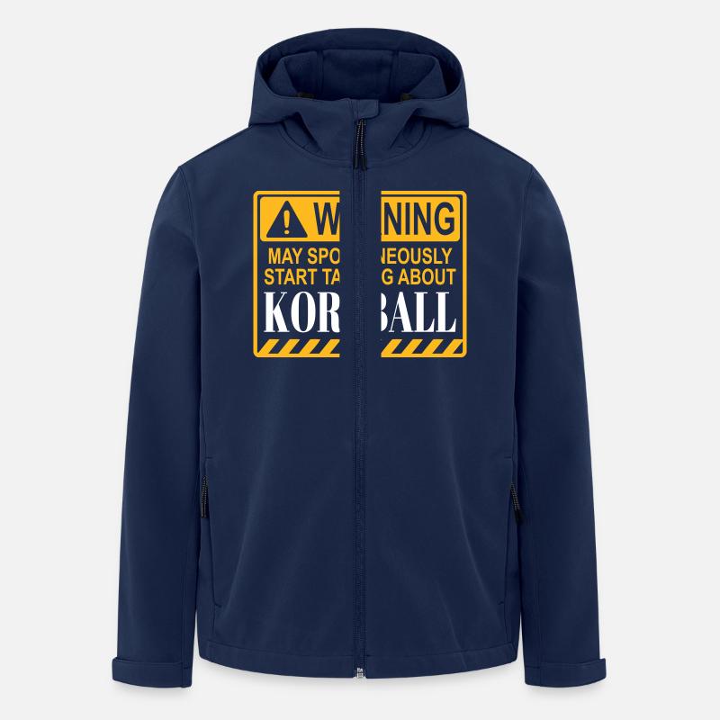 Warnig Korfball - Recycelte Männer Softshell-Jacke von Stanley/Stella - Navy