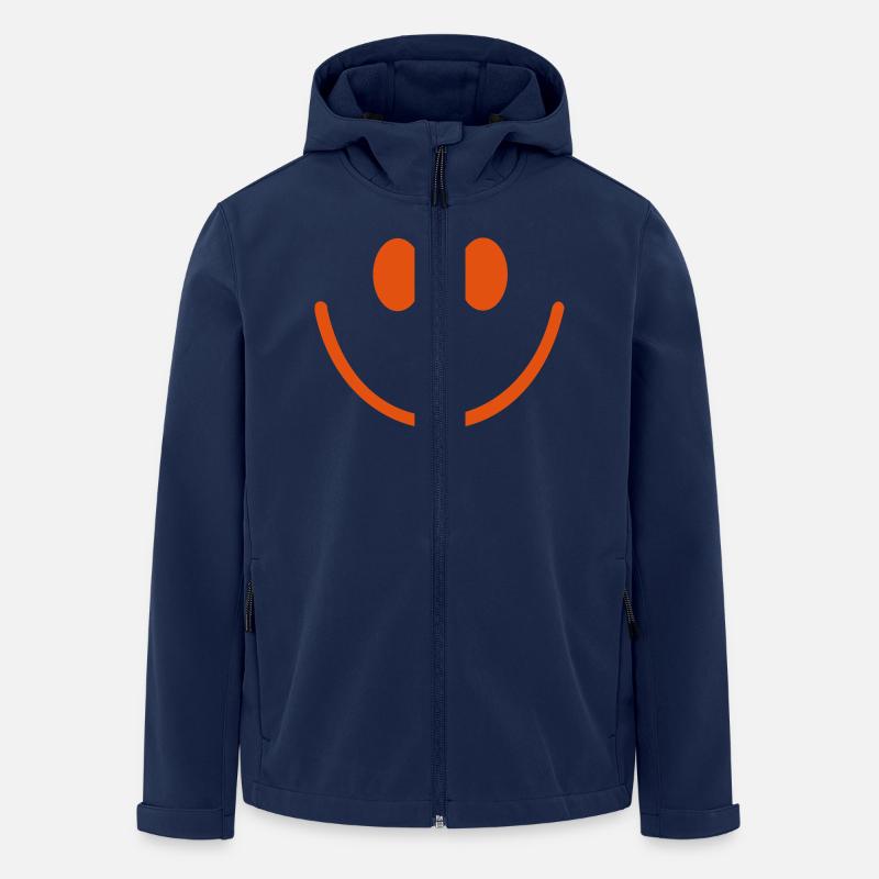 Smiley - Recycelte Männer Softshell-Jacke von Stanley/Stella - Navy