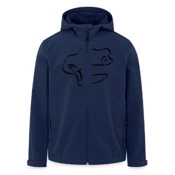 Chef, chapeau - Veste softshell homme en polyester recyclé Stanley/Stella - marine - Devant - AI Model Male 185 light (185cm)