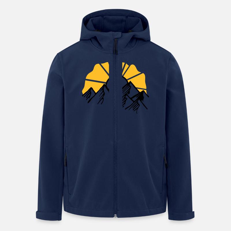 sun - Men’s Recycled Softshell Jacket by Stanley/Stella - navy