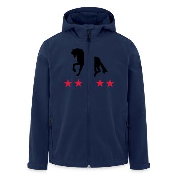 horse - Men’s Recycled Softshell Jacket by Stanley/Stella - navy - Front - AI Model Male 185 light (185cm)